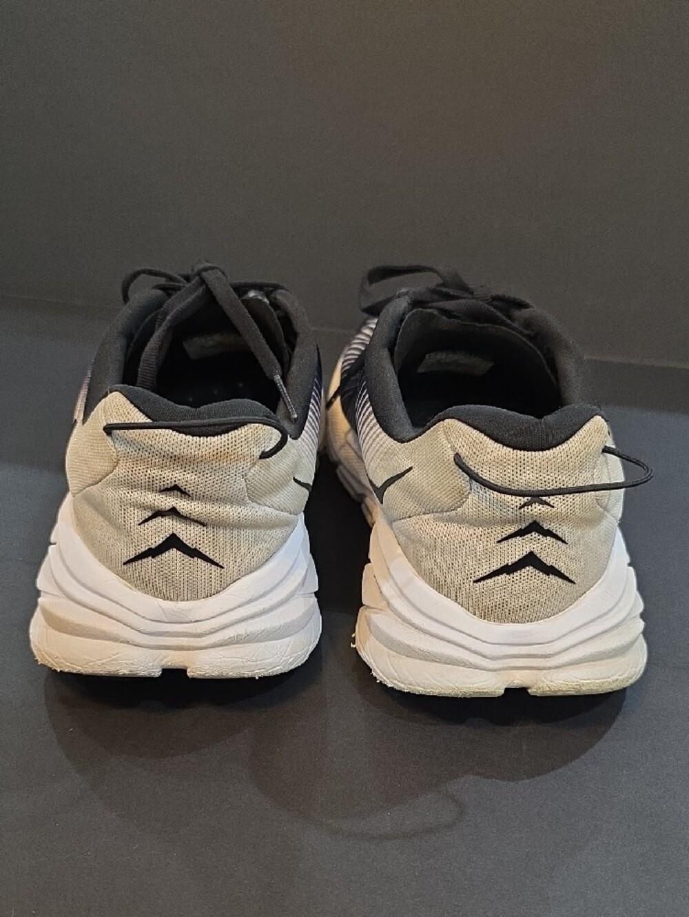 Hoka Rincon 3 Womens Black and White Cushioned Running Sneakers Size 8D Wide - Picture 6 of 10